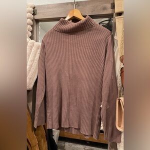JL Studio Women’s Turtleneck Ribbed Sweater Size 1X